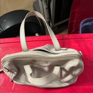 Fossil Cream Leather Satchel